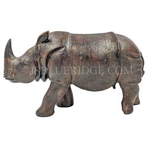 Wooden Dark Rhinoceros Handicraft (4inch)